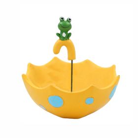 Inverted Umbrella and Frog Succulent Planter Pot Small Resin Cactus Herb Plant Pot Container